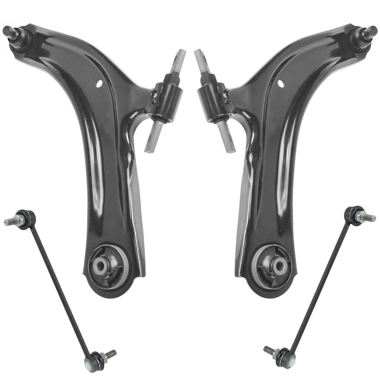 Trq Front Suspension Kit Control Arm With Ball Joint Sway Bar Stabilizer Link Compatible With 2008-2013 Nissan Rogue 2014-2015 R