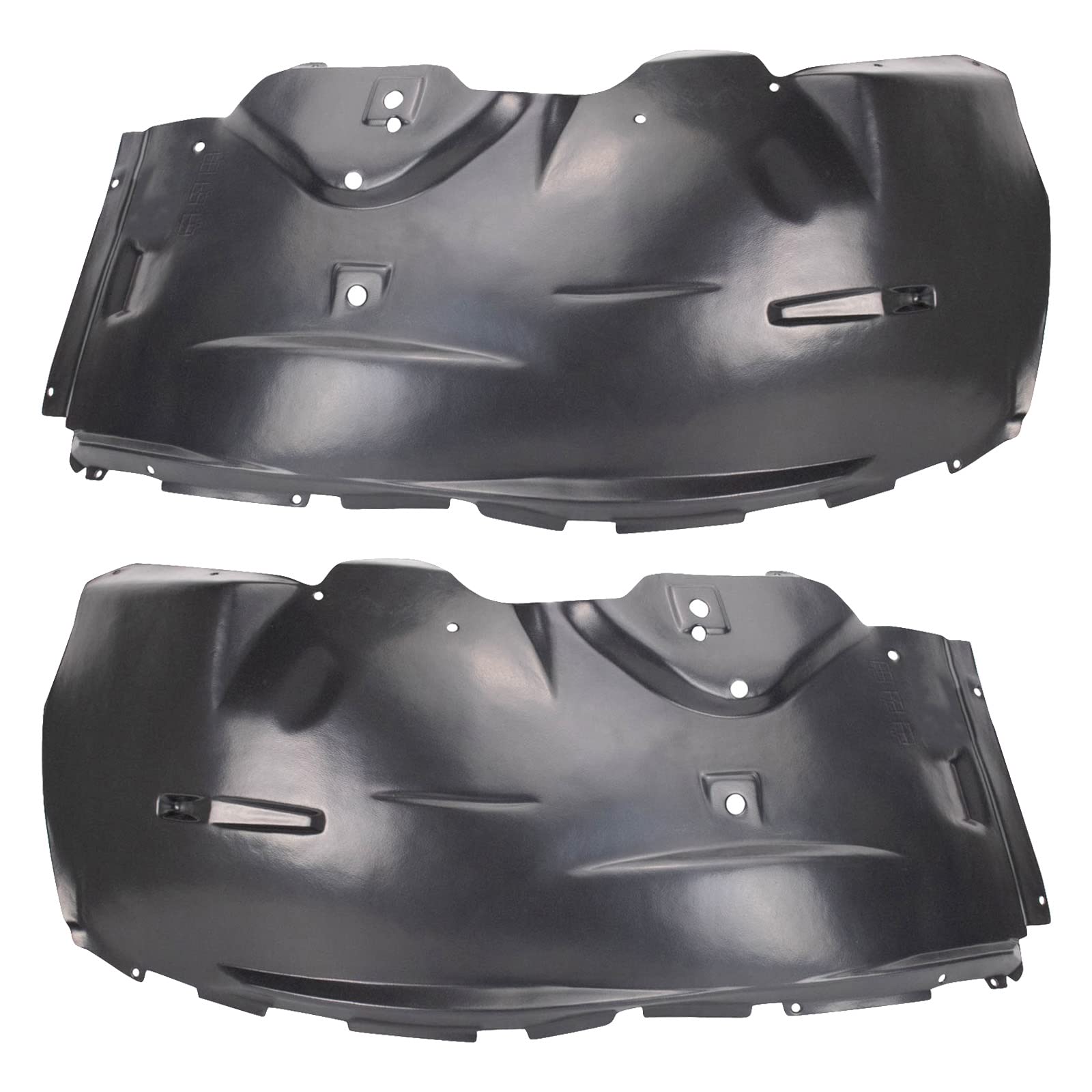 Trq Front Inner Fender Liner Set Compatible With 2002-2010 Ford Explorer 2007-2010 Explorer Sport Trac Mercury Mountaineer Fo124