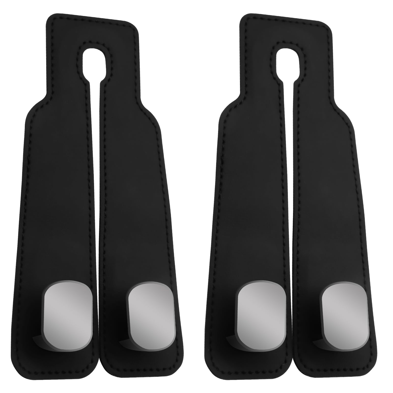 2Pcs Car Seat Back Storage Hook, Leather Car Seat Hooks For Headrest, Car Purse Hook Car Bag Hooks Car Hooks, Headrest Hooks Pur