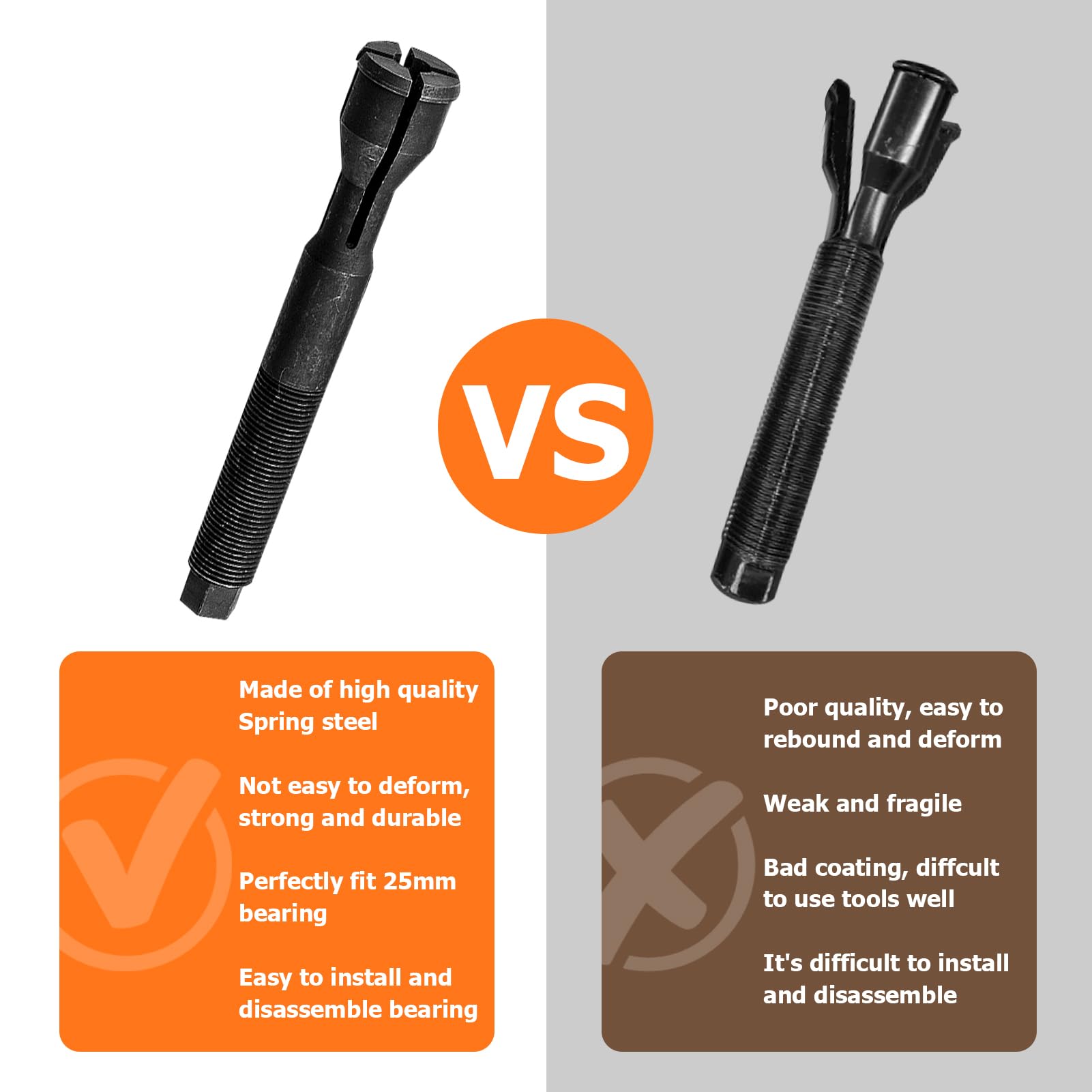 Compatible with 2017-2024 Harley Davidson Milwaukee Eight Engine Inner Camshaft Bearing Installer Tool & Remove Puller (M8)