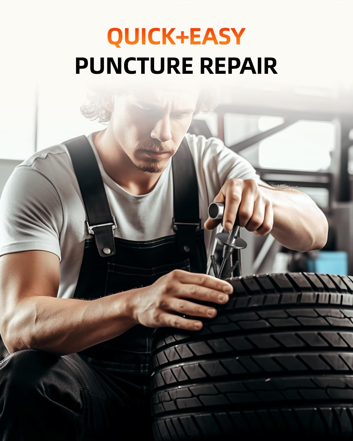 Autown Tire Plugs Heavy Duty (4 '', 50 Pack) - 1/4 '' (6Mm) Tubeless Tire Plugs For Car, Atv/Utv, Professional Tire Repair Plugs