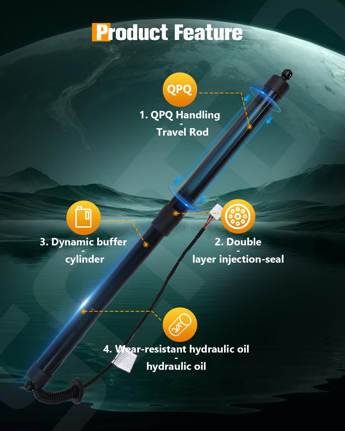 Scitoo Rear Left Tailgate Power Lift Support Shock Strut Fit For Lexus Nx200T 2015-2017,For Lexus Nx300H 2015-2017 -Replace 6892