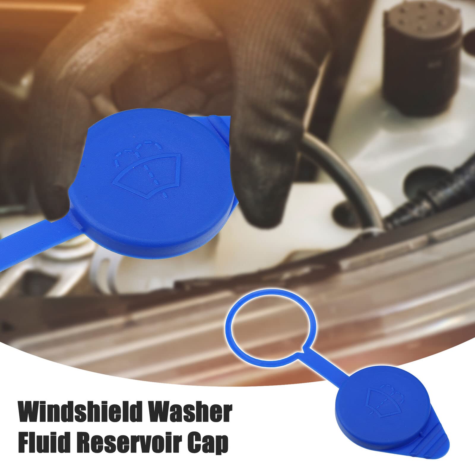 Kt1Z17632A, Cp9Z-17A605-A, Replacement For Ford Focus 2012-2018 Windshield Washer Fluid Reservoir Cap (1)