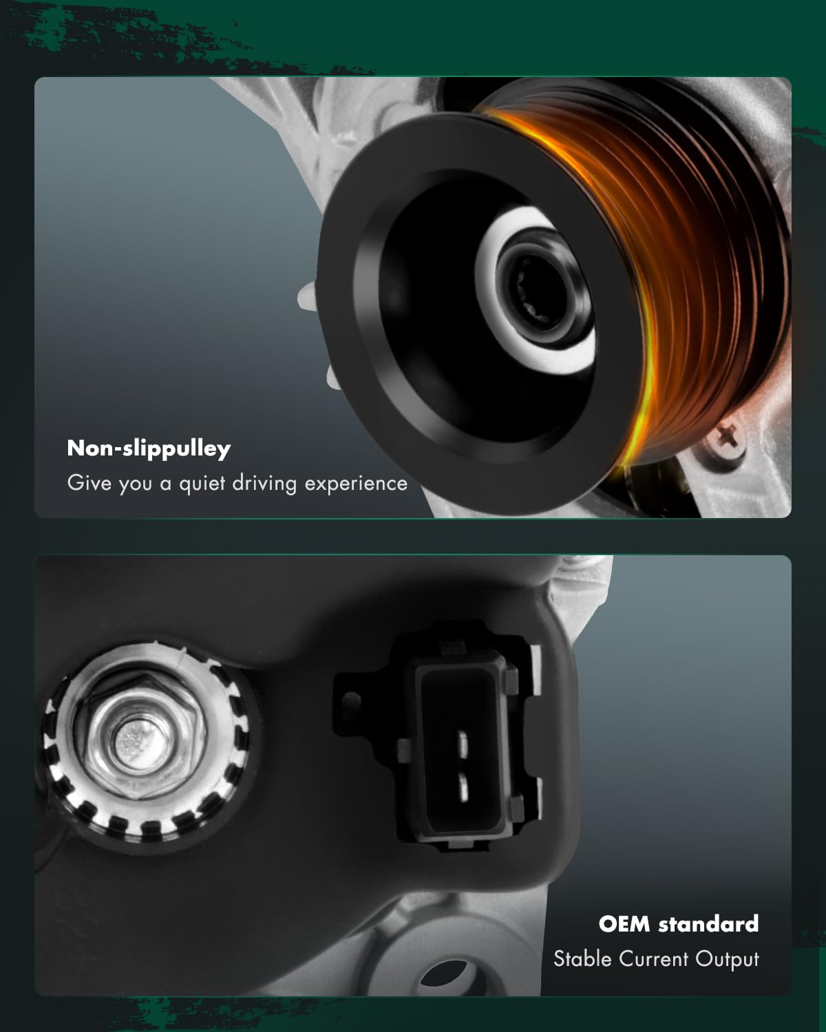 SCITOO Alternator Fit for BMW I6 Inline 6 2.2 2.5 3.0 3 & 5 Series, X5 & Z3 2001-2006 - 12V 120Amp CW 6-Groove Pulley, Replace O