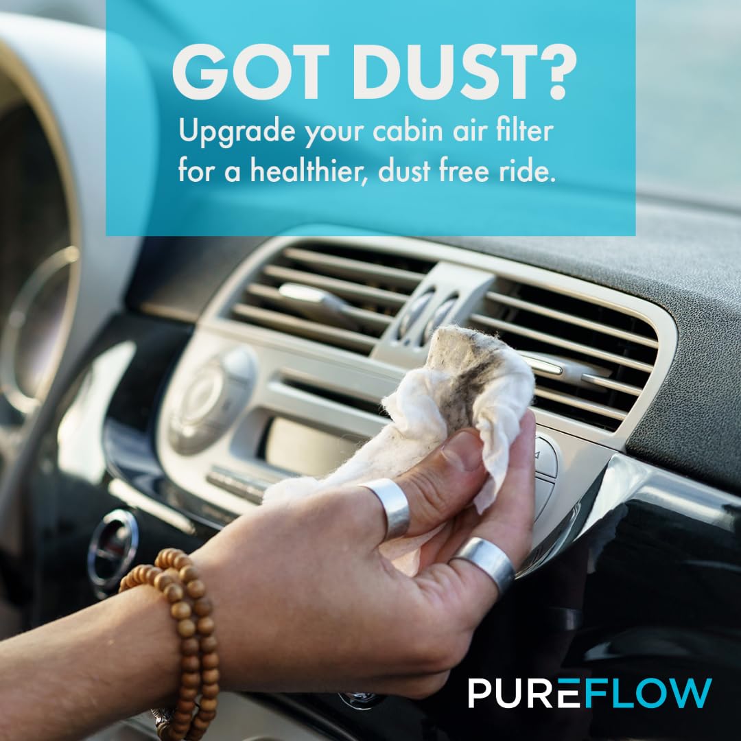 Pureflow Hepa Cabin Air Filter Pc4313Hx | Fits 2011-2015 Ram 1500, 2007-2017 Jeep Patriot, 2011-2019 Dodge Journey, 2007-2017 Je