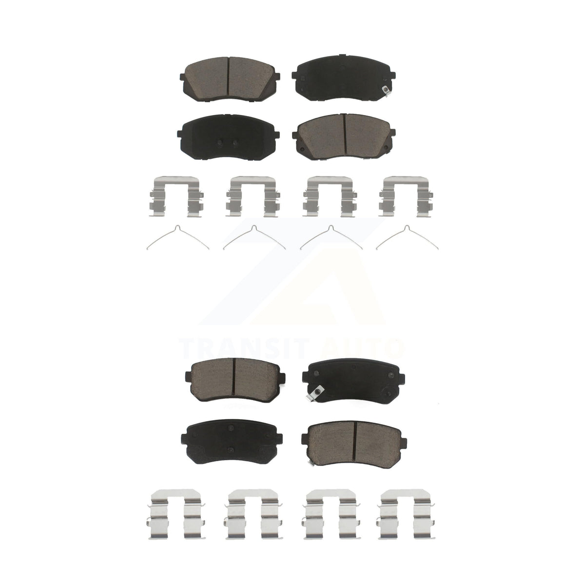 Cmx Front Rear Ceramic Brake Pads Kit Replacement For 2016 Hyundai Sonata Gas Engine With Manual Parking Kcx-100250