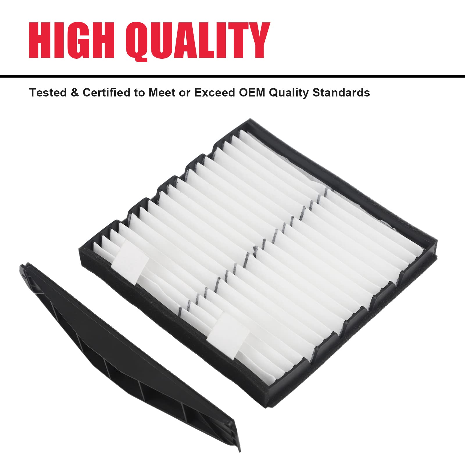 Cabin Air Filter Kit Fits For 2007-2014 Gmc Chevy Silverado Sierra Tahoe Yukon Avalanche Suburban Cadillac Escalade,Replaces# 22759208 259-200 22759203 103948 Cabin Air Filter Retrofit Kit