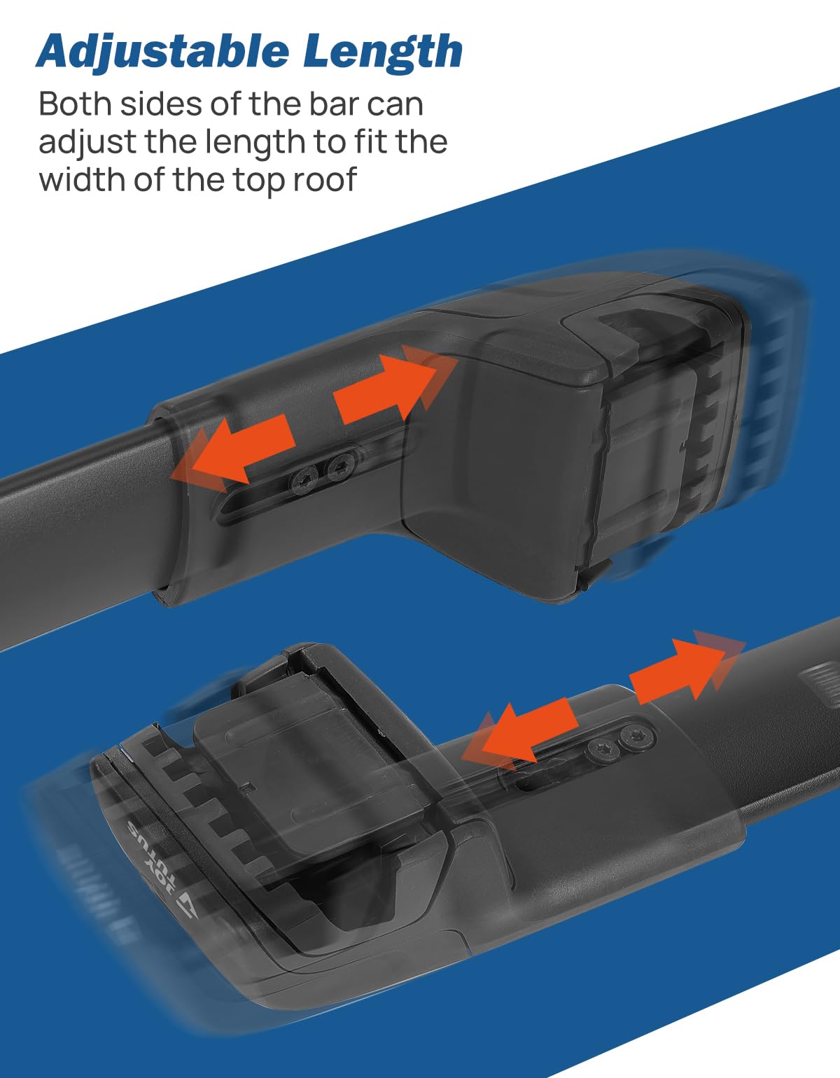 JOYTUTUS Anti-Theft Car Roof Rack Compatible with Chevy Equinox & GMC Terrain 2018-2024 with Side Rails, Aluminum Cross Bar for