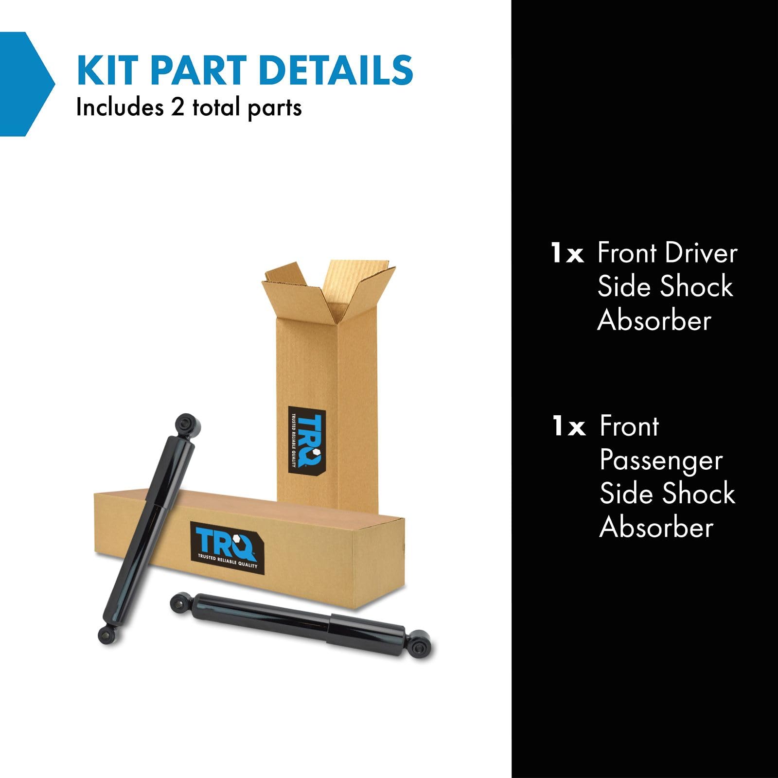 Trq Front Shock Absorber Set Compatible With 2007-2009 Chrysler Aspen 2004-2009 Dodge Durango