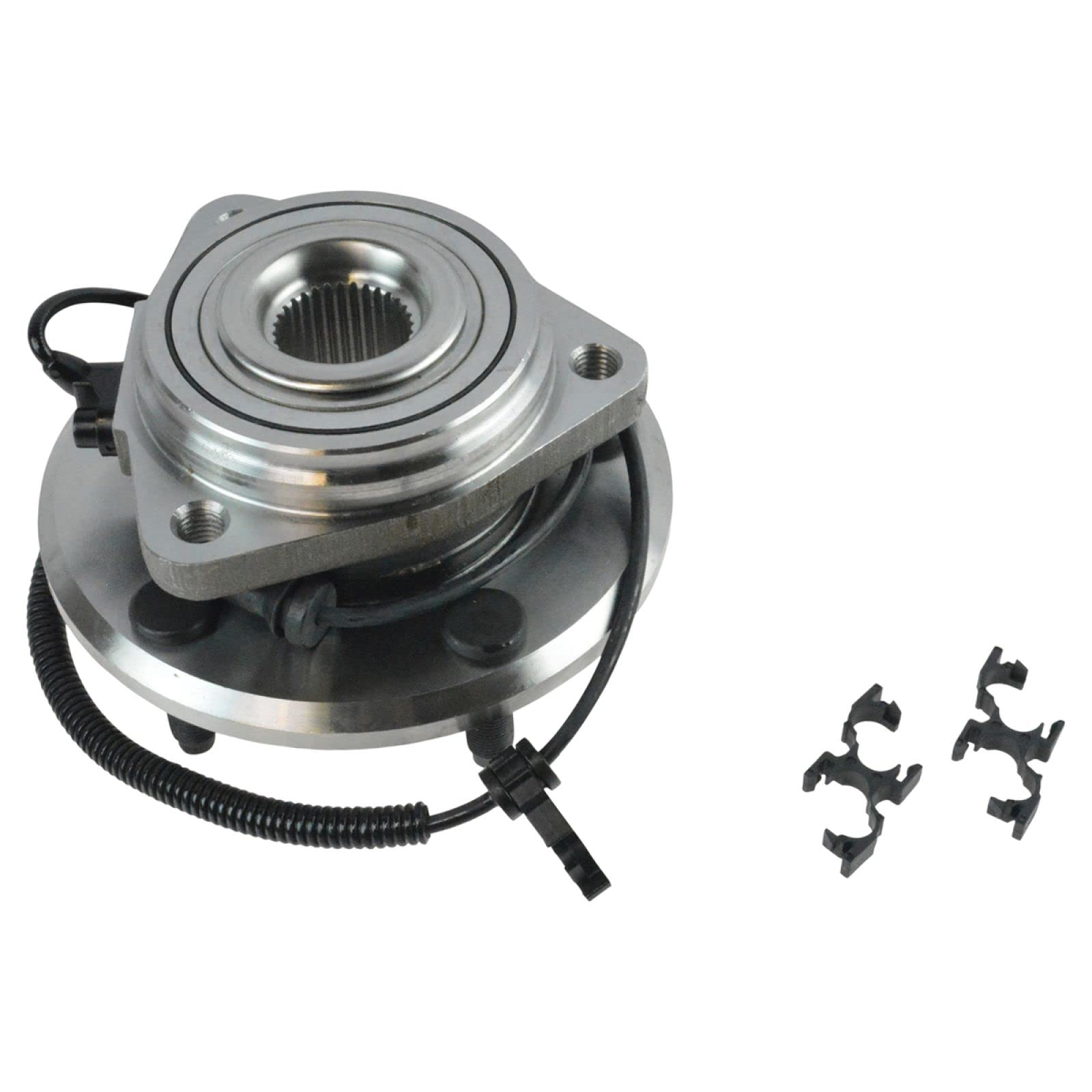 Trq Front Left Right Wheel Hub Bearing Assembly Driver Passenger Side Compatible With 2007-2017 Jeep Wrangler 2018 Wrangler Jk