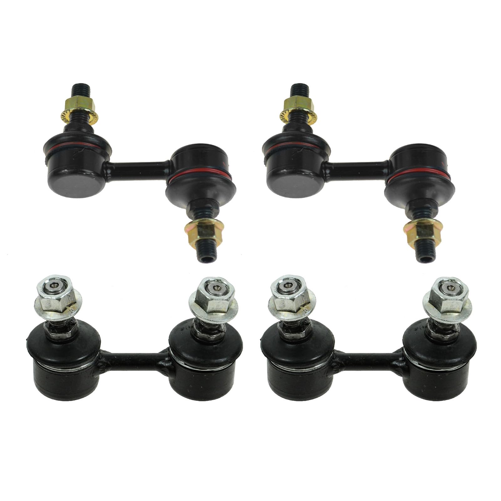 Trq Sway Bar Stabilizer Link Set Front & Rear Compatible With 92-96 Diamante