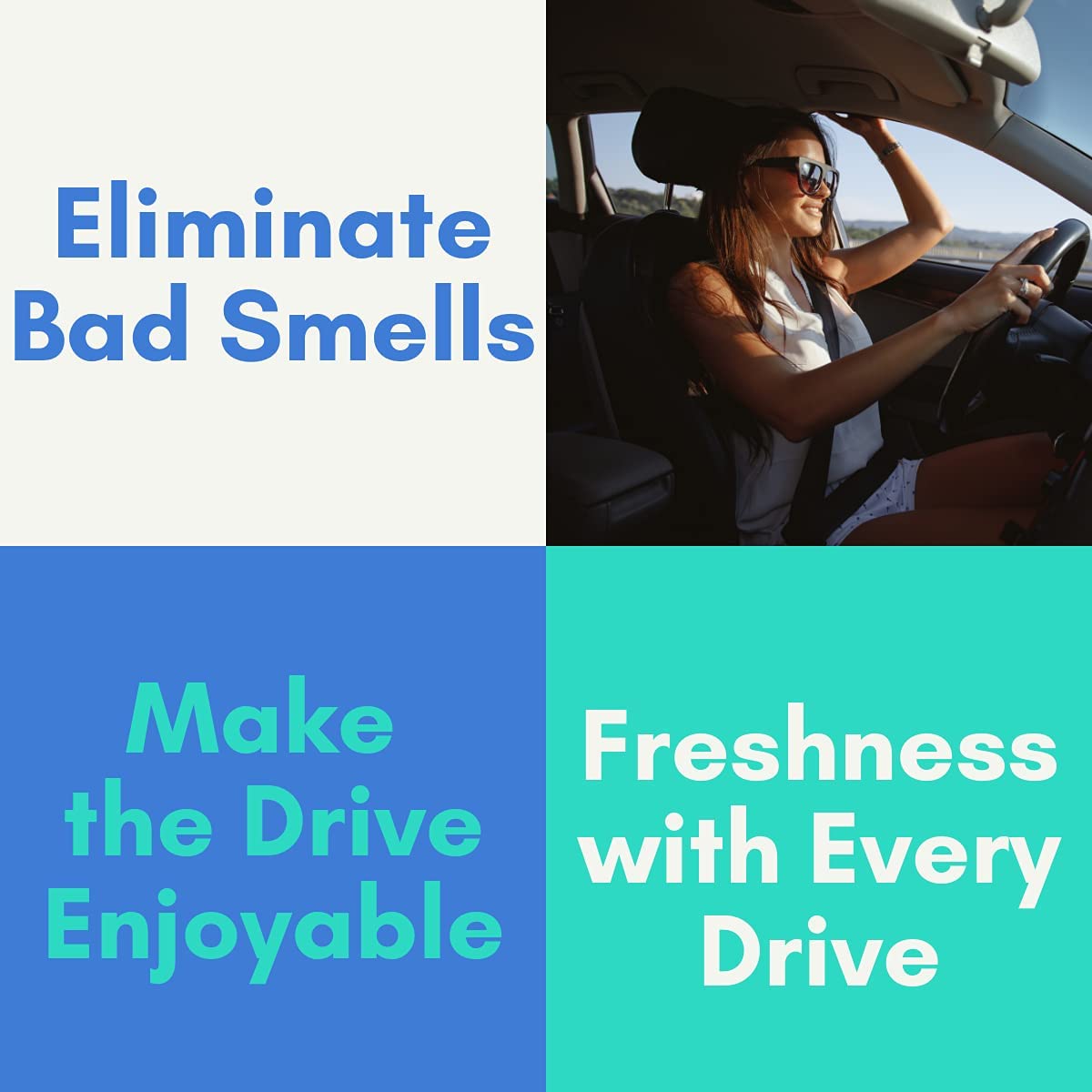 Air Jungles Flora Bliss Scent Car Air Freshener Clip, 6 Vent Clips, 4Ml Each, Long Lasting Air Freshener, Up To 180 Days Car Ref