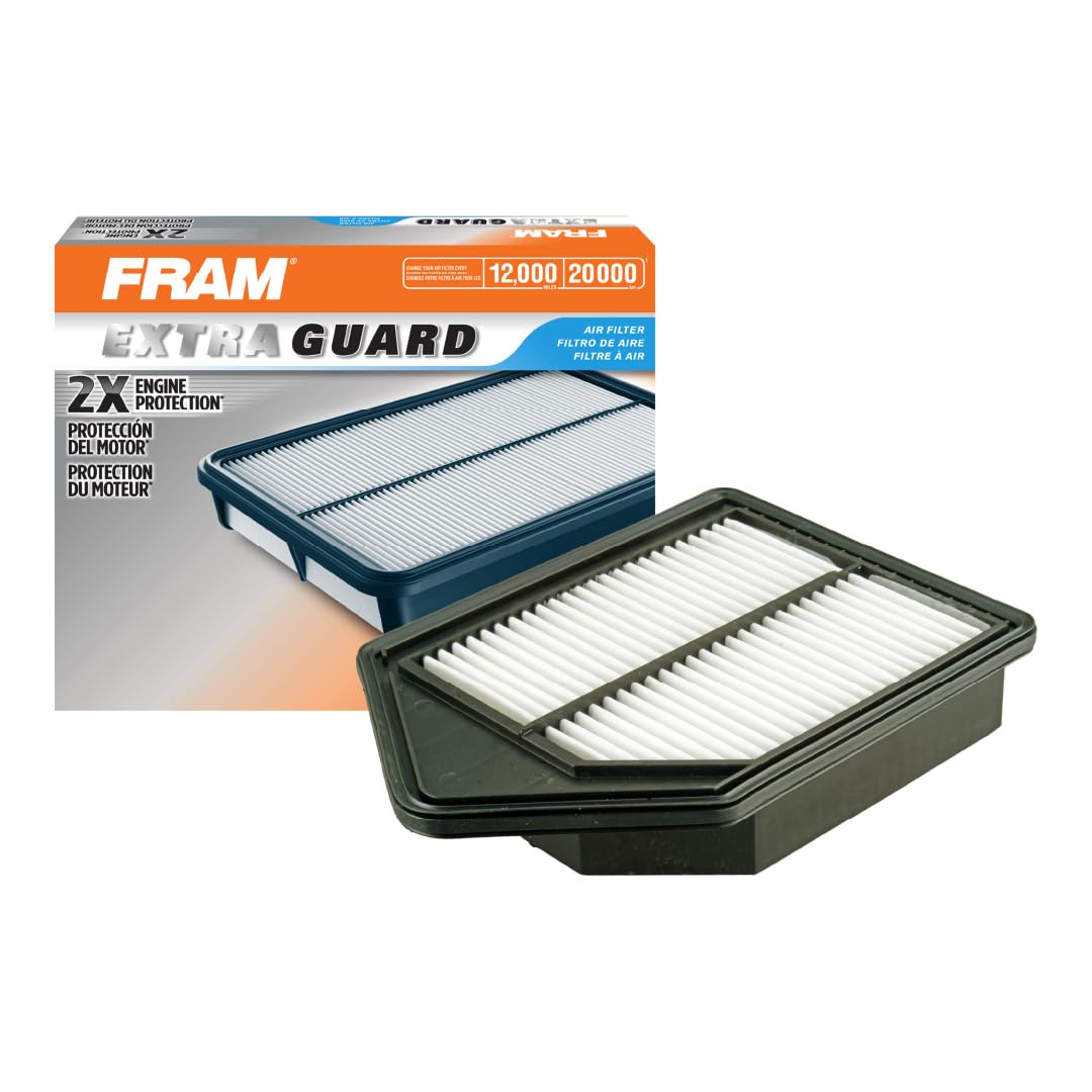 Fram Extra Guard Ca10885 Replacement Engine Air Filter For 2010-2011 Honda Cr-V (2.4L), Provides Up To 12 Months Or 12,000 Miles Filter Protection