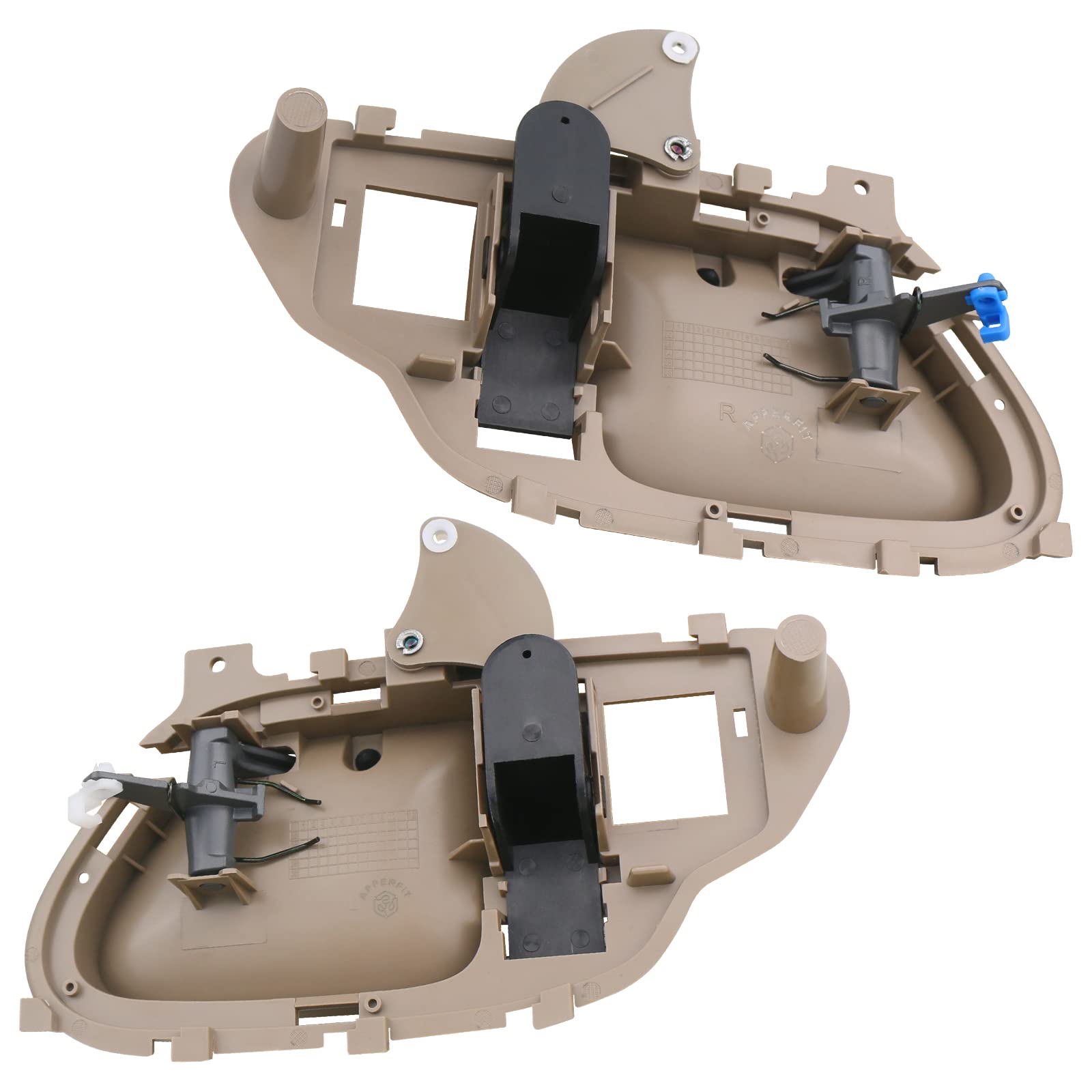 Apperfit Interior Door Handle W/Bezel Kit (Tan) Compatible With 1995-2002 Chevy Chevrolet Gmc Truck C1500 C2500 C3500 K1500 K250