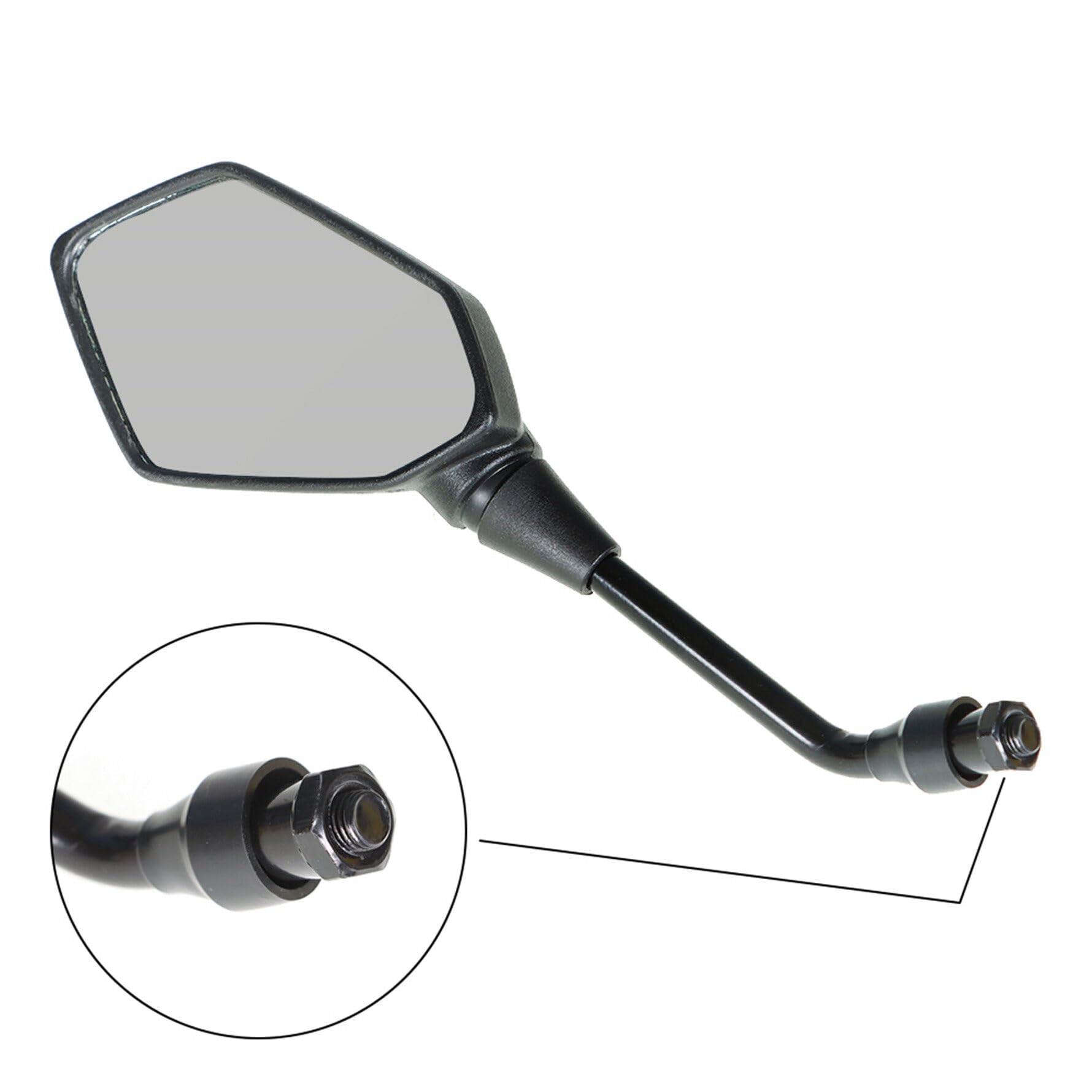 Munirater Atv Rear View Side Mirrors Replacement For Polaris Sportsman 400 450 500 550 570 700 800 850