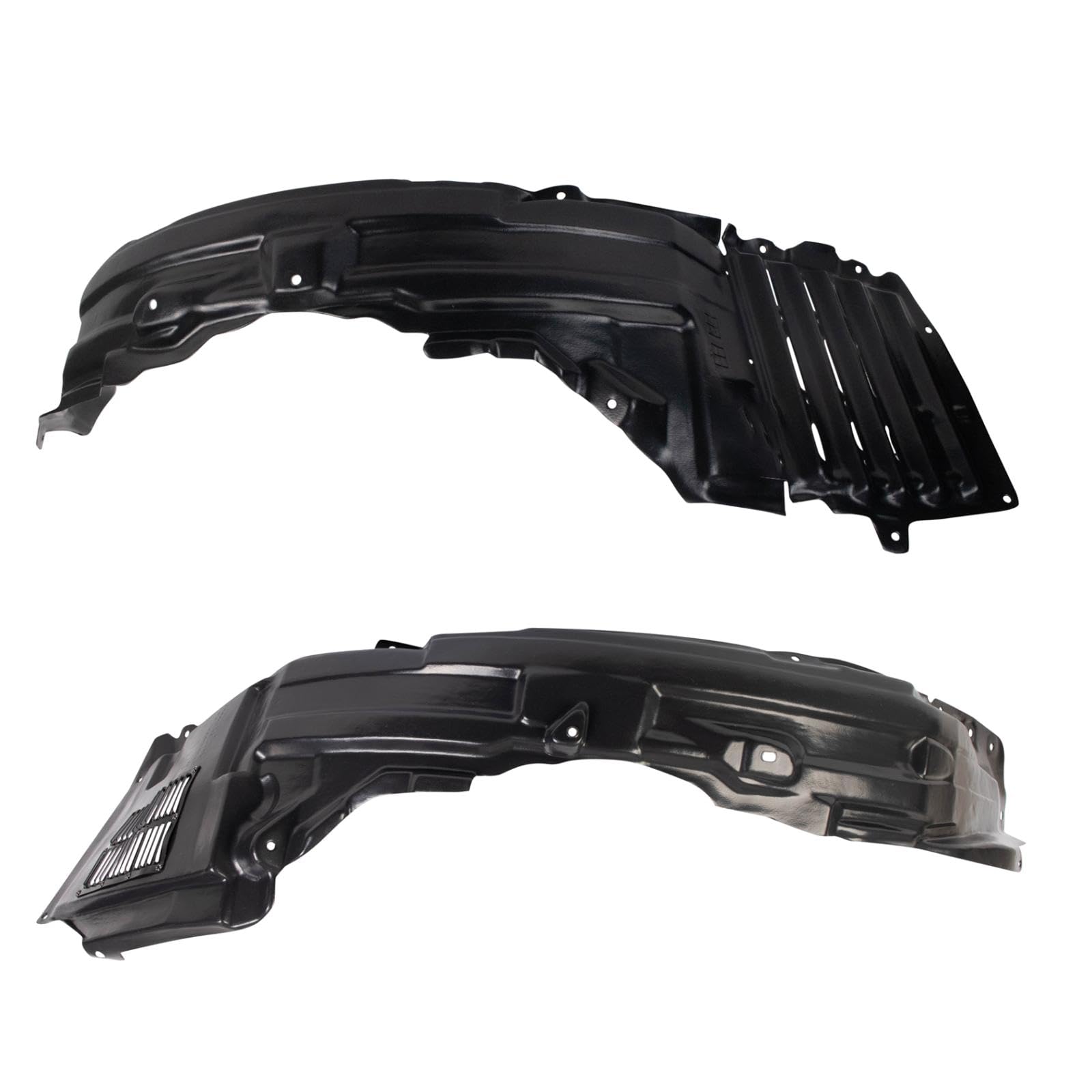 Trq Inner Fender Liner Set Compatible With 2009 Mitsubishi Lancer Mi1248121 Mi1249125