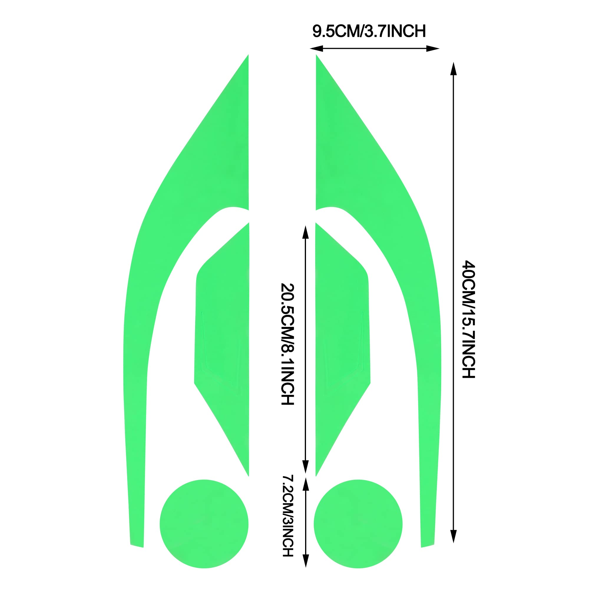 Tomall 3 Pair Vinyl Smoke Tint Fog Light Headlight Side Marker Light Film For Honda Civic 2016-2021 Fender Turn Signal Light Sti