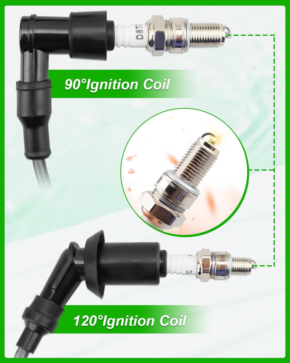 AM120732 Ignition Coil Kit Fit for Kaws-ki Mule 2510 3010 4000 4010 KAF 620 650 FD620D FD611V FD661D FD440V FD501D, Replace 2112