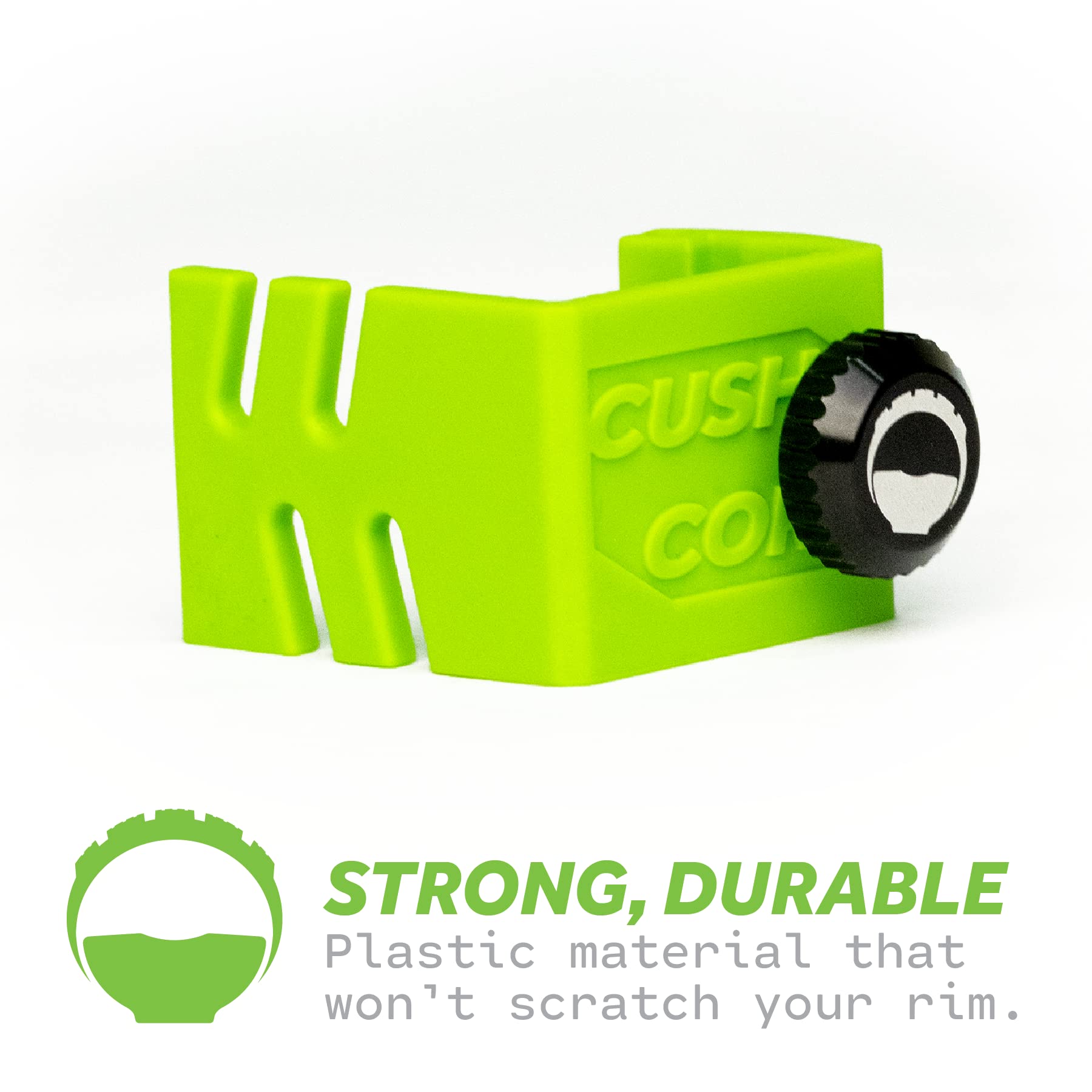 Cushcore Bead Bro - Locks Bead In Place, Rubber Bumper, Strong & Durable Plastic, Works With Any Wheel Size & Rim Width, Wheel I