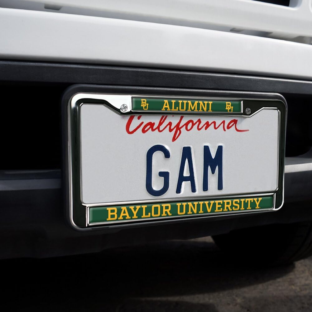 GRAPHICS & MORE Baylor University Alumni Metal License Plate Frame - Full Size, Baylor Bears Color