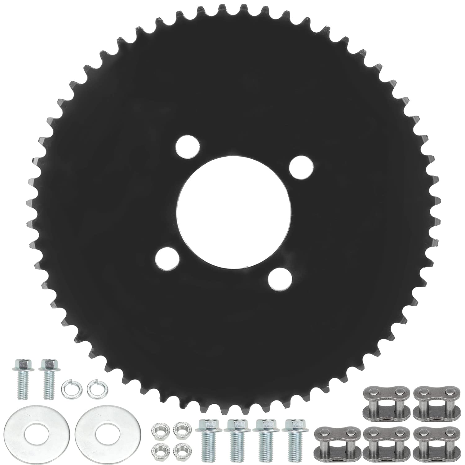 YOXUFA 35 Chain Mini Bike Sprocket 60 Tooth with 51mm Bore for Predator 79cc 212cc 420cc 6.5hp 13hp Engine Go Cart Kart Drift Tr
