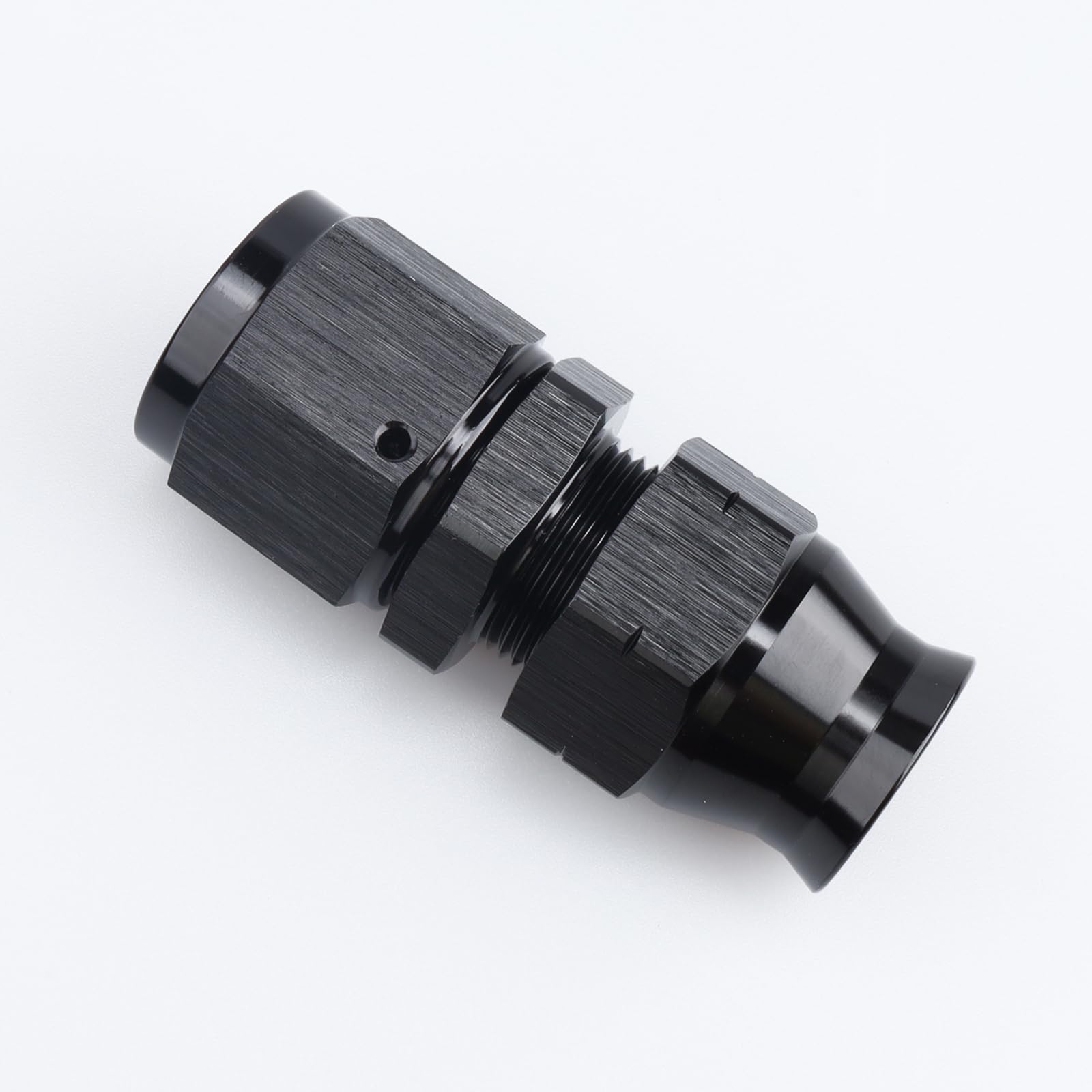 AC PERFORMANCE Aluminum Alloy -8 AN Female to 1/2'' Hardline Tube Fuel Fitting Compression Adapter Black