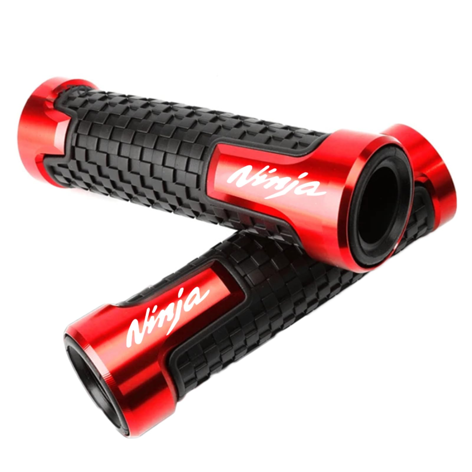 ZYAKOMO 7/8 22mm CNC Aluminum Motorcycle Handlebar Grips Compatible with 2025 Ninja 500 Ninja 650 Ninja 400 300 1000 2017-2024