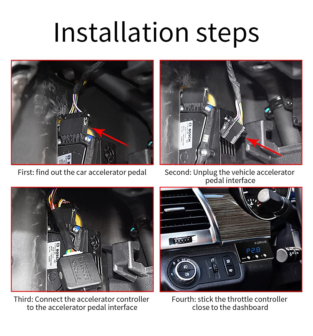 Throttle Response Controller 9 Drive Modes Smart Electronic Racing Accelerator Compatible With Toyota 4Runner Tundra Land Cruise