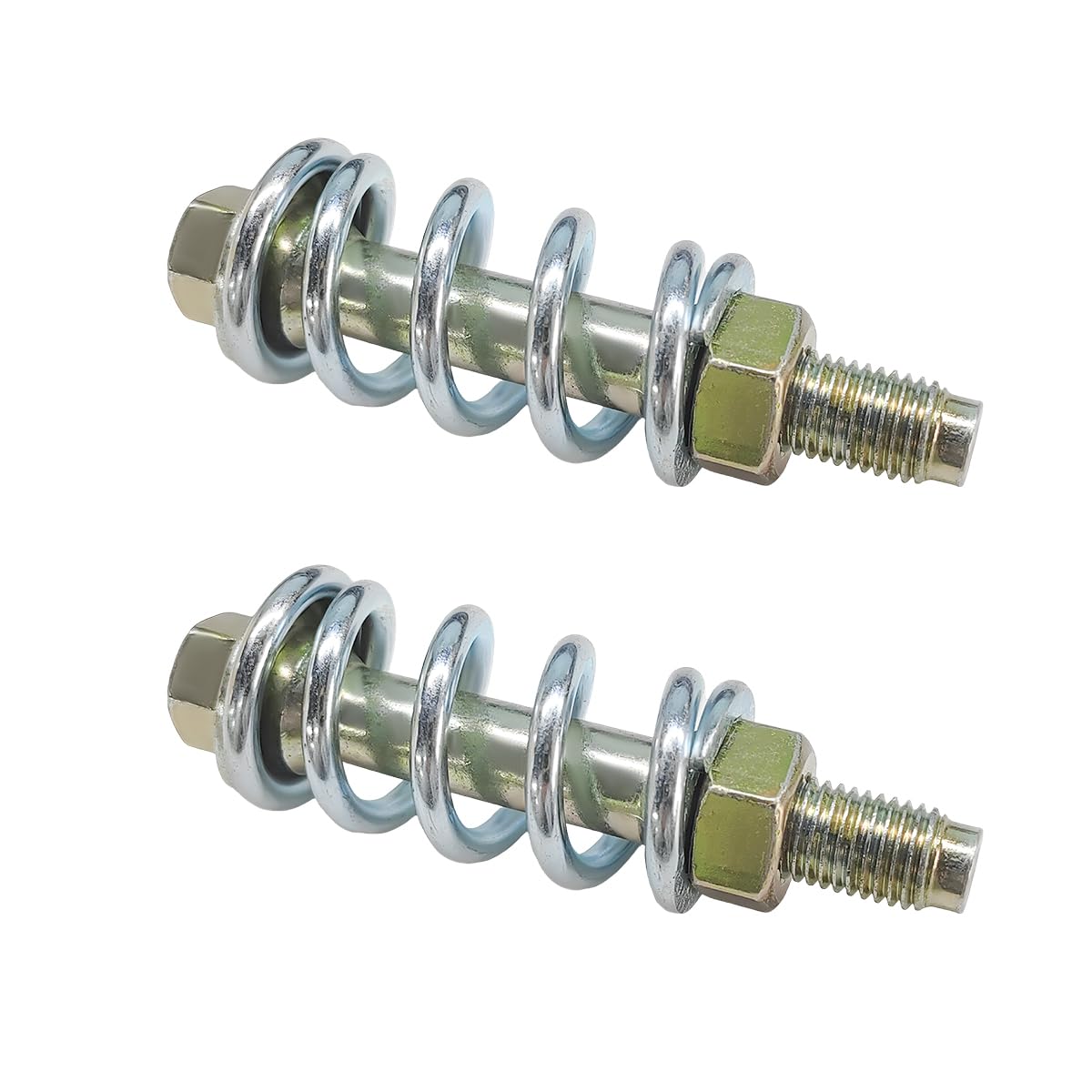 DXNQ 2 PCS Exhaust Bolt and Spring, Automotive Premium Grade Exhaust Spring Screw with Nut, Universal Exhaust Spring Bolt Suitab