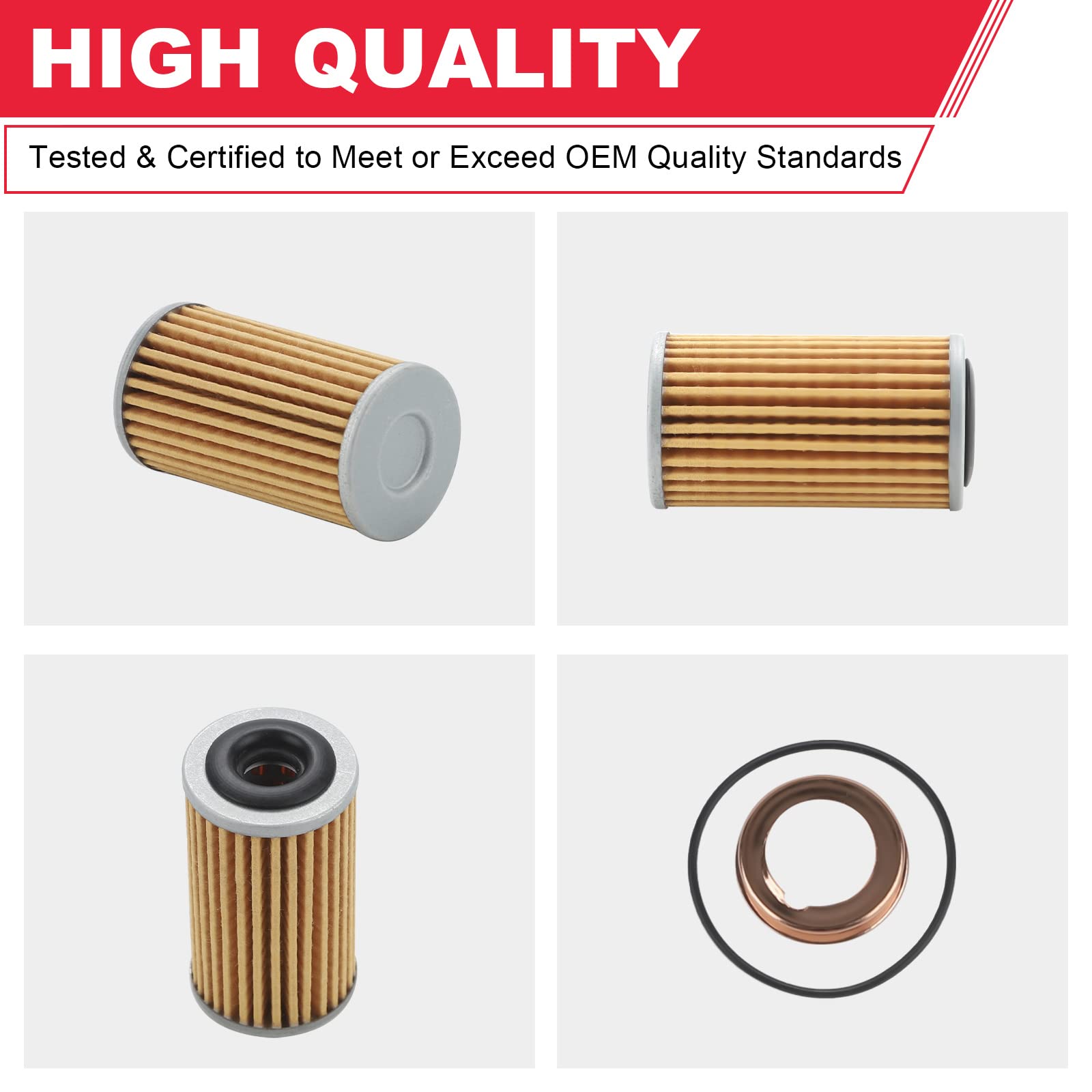 Fitede Transmission Oil Filter 31726-28X0A for Nissan Altima, Maxima, Murano, Sentra, Versa - Includes Gasket & Drain Plug Washer