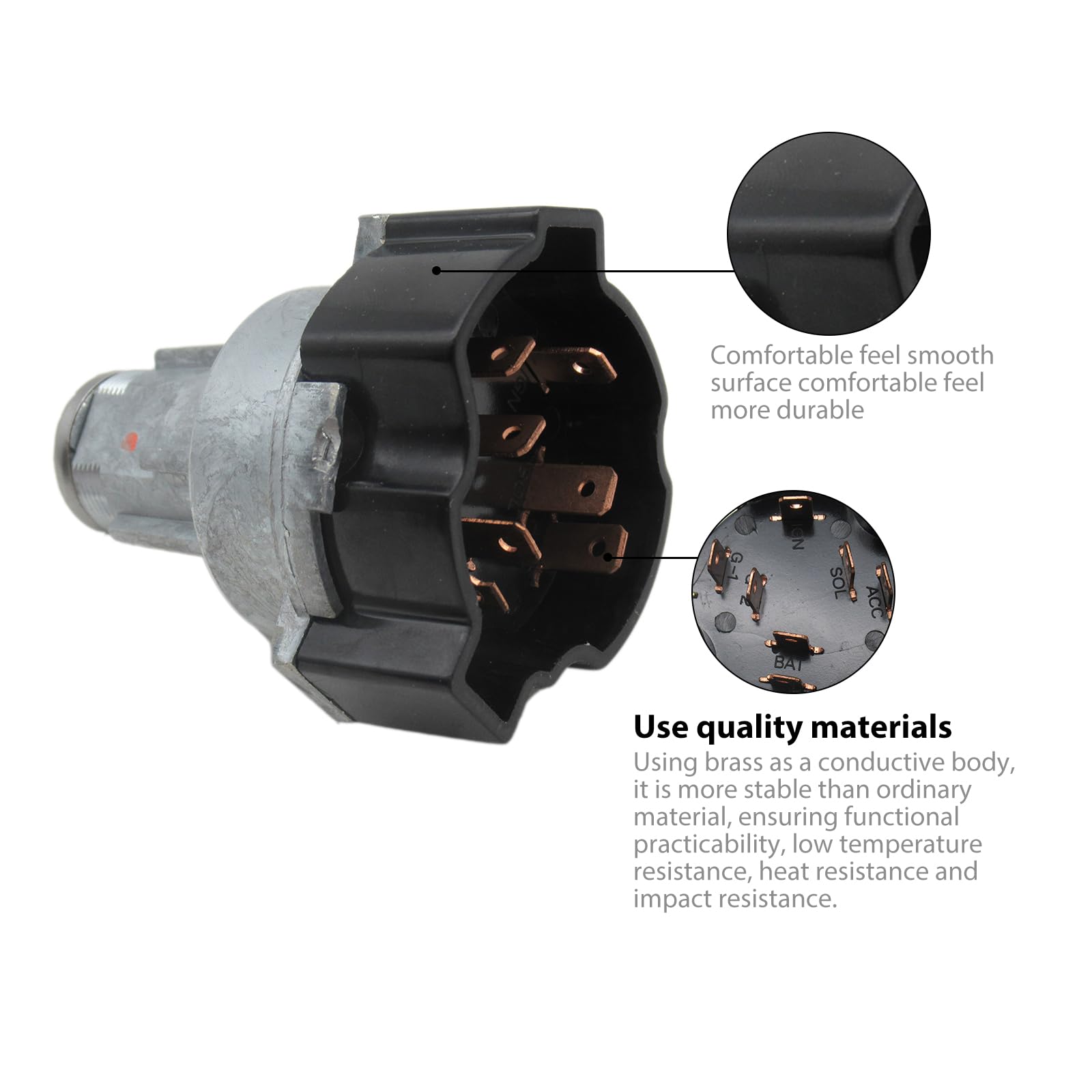 Usonline911 Ls105 Ignition Lock Cylinder Starter Switch In Dash With Keys For 1967-1972 Chevrolet C10/C20/C30 Suburban