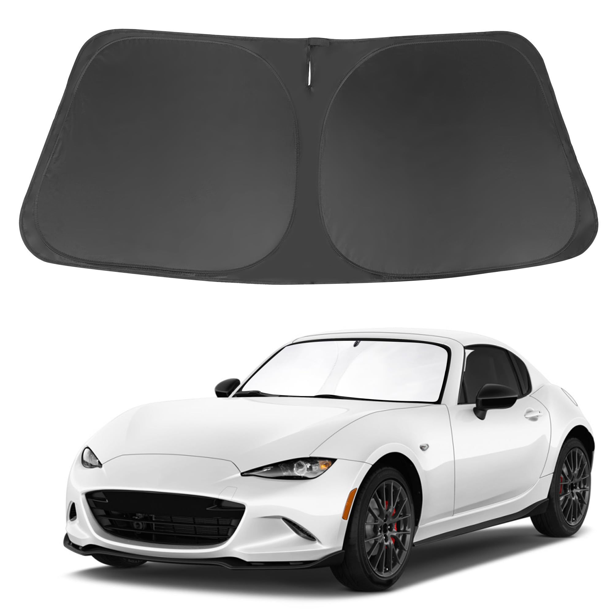 Windshield Sun Shade Compatible With Mazda Mx-5 Miata 2017 2018 2019 Accessories Front Sunshade Sun Visor For Rays & Heat Keep C