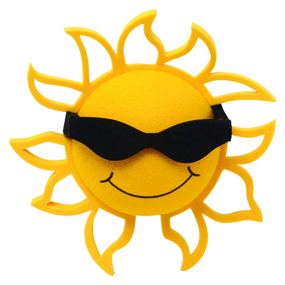 Coolballs Cool Sunshine w/Sunglasses Car Antenna Topper/Mirror Dangler/Dashboard Buddy (Auto Accessory)