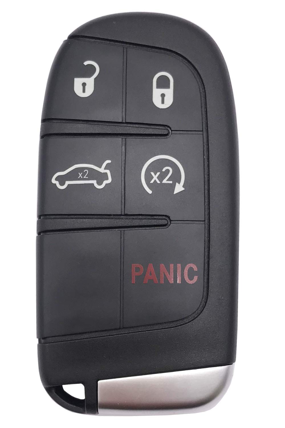 Replacement Keyless Entry Key Fob Cover Case fit for Dodge Charger Challenger Jeep Grand Cherokee Compass Renegade Patriot Grand