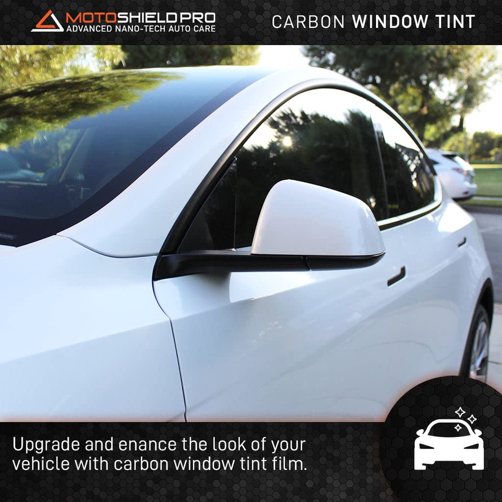 Motoshield Pro Premium Carbon Tint (35% Vlt) 20” In X 15’ Ft Roll | Professional Window Film For Auto, Reduce Infrared Heat & Block Uv By 99%