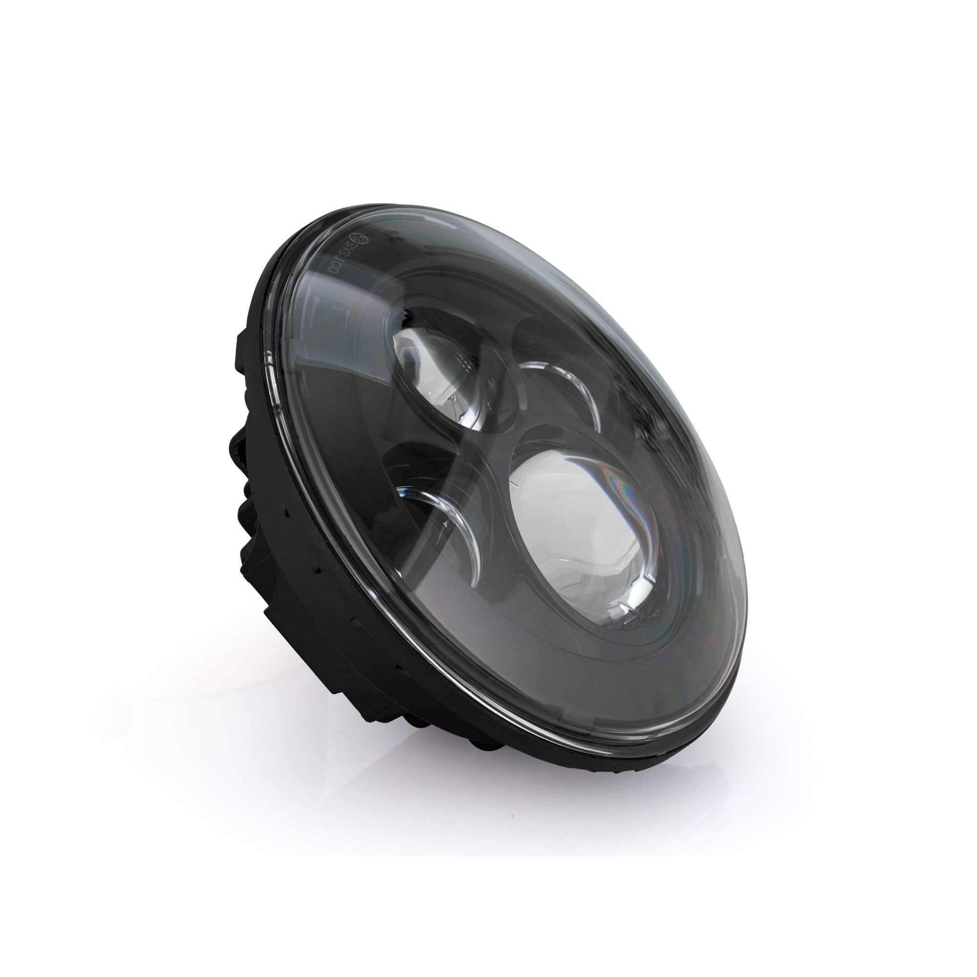 Eagle Lights 8700B 7' Led Headlight For Harley Davidson And Indian Motorcycles - Generation I/Black Kit/No Installation Accessories