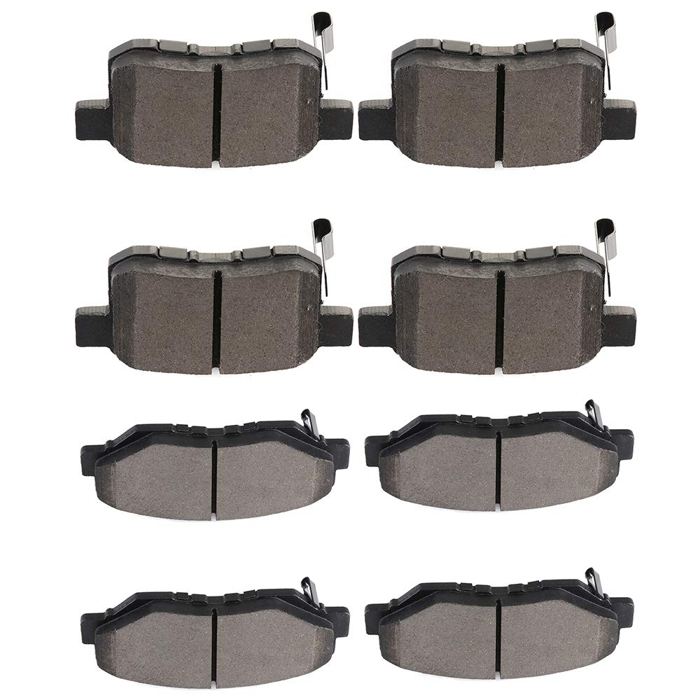Cciyu D958 D1451 Front & Rear Professional Ceramic Brake Pads Set Fit For 2011-2017 For Honda For Accord