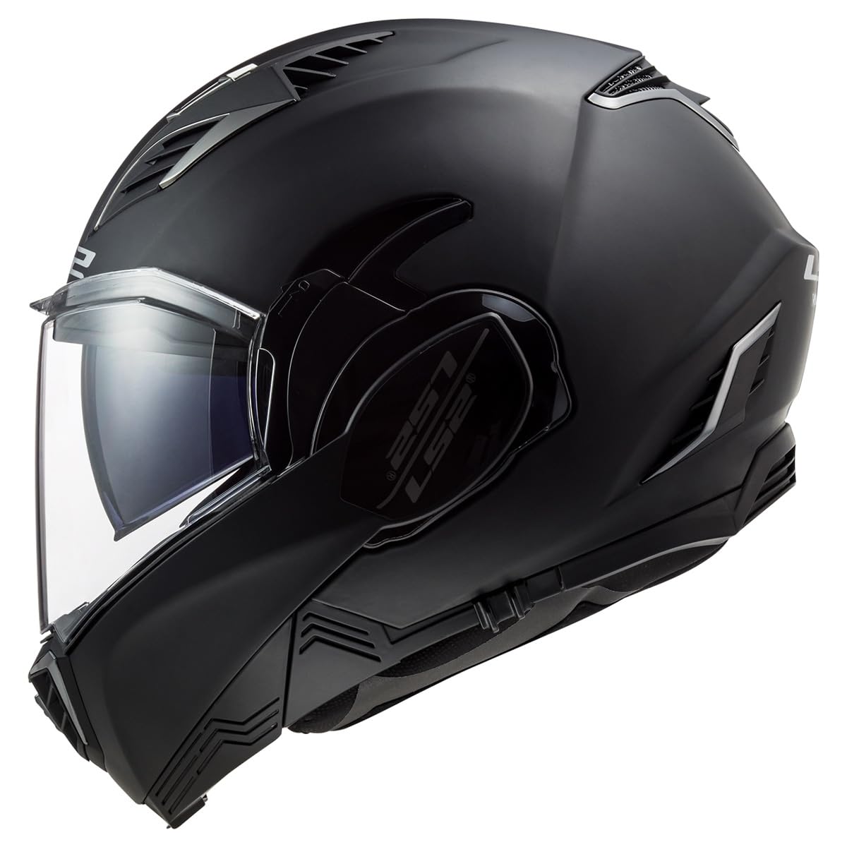 Ls2 Helmets Valiant Ii Blackout Valiant Ii Modular Helmet (Matte Black - 3X-Large)