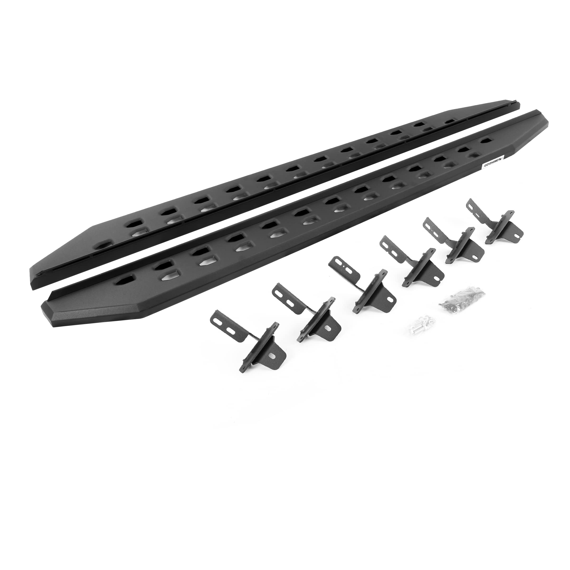 Go Rhino 69412973Spc Rb20 Slim Line Running Boards With Mounting Bracket Kit For Ford 21-24 Bronco (Sport Utility)