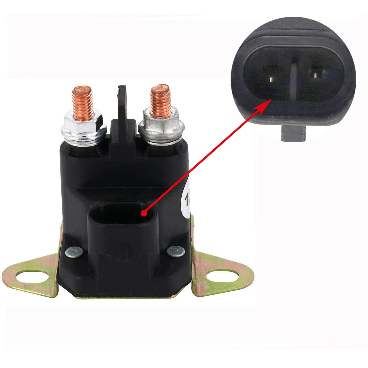 12V Solenoid Starter Relay Switch 7CM-1221-212-51 M008904-000 Compatible with Trombetta 2Pin