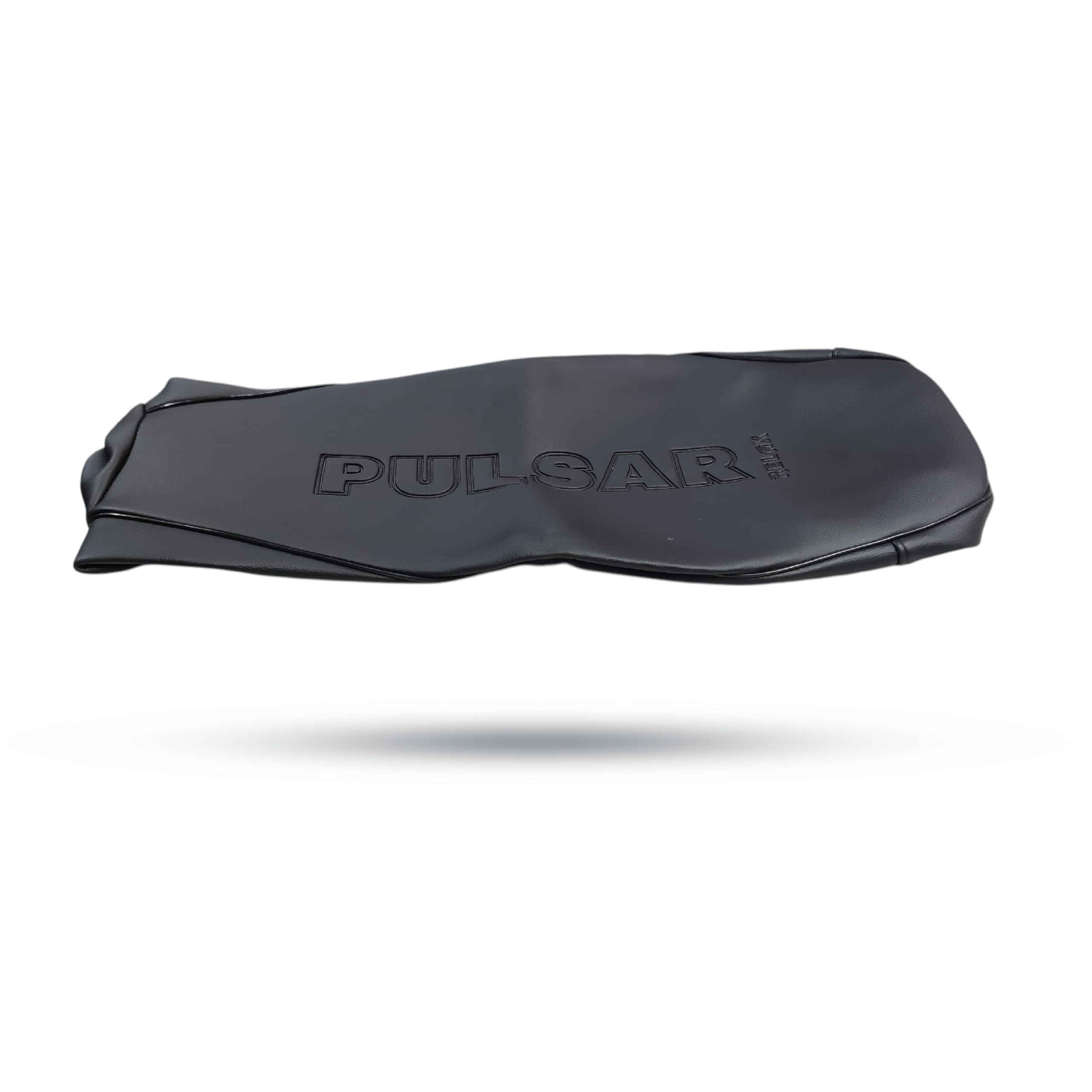 R.J.VON  Prime Quality Lether Finish Bajaj Pulsar 150 Seat Cover Black Compatible with Bajaj Pulsar 150 BS6