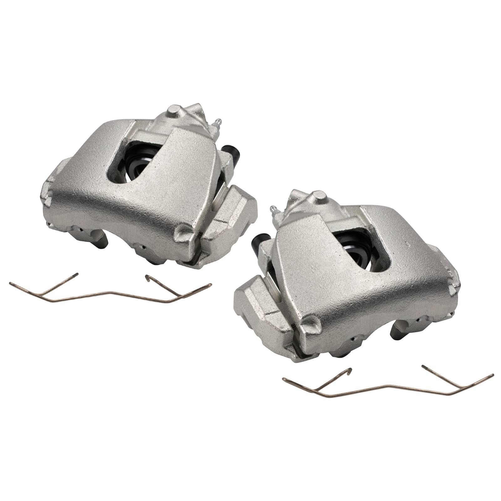 Trq Front Brake Caliper Set Compatible With 2013-2018 Ford C-Max 2012-2016 Focus