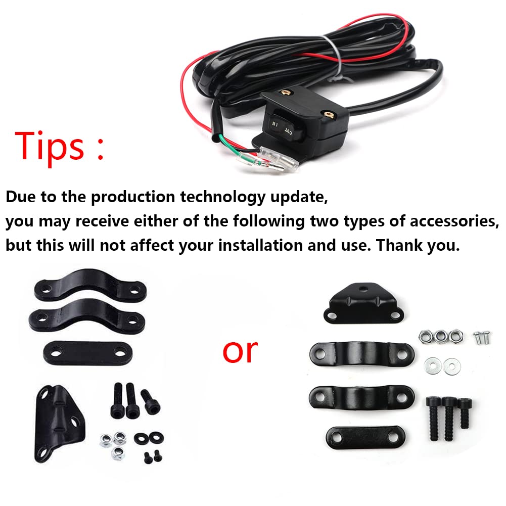 Zhuotop Heavy Duty Handlebar Control Line Winch Rocker Switch Handlebar Control Warn For Atv/Utv