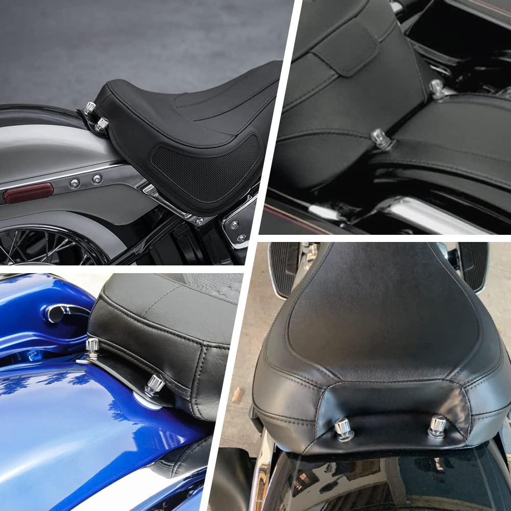 Fsfy Chrome Motorcycle Mounting Bolts, 2Pcs Solo Mounting Nuts For Harley Road Glide Fltr 1998-2002, 2007-2009, Fltrx 2005-2021,