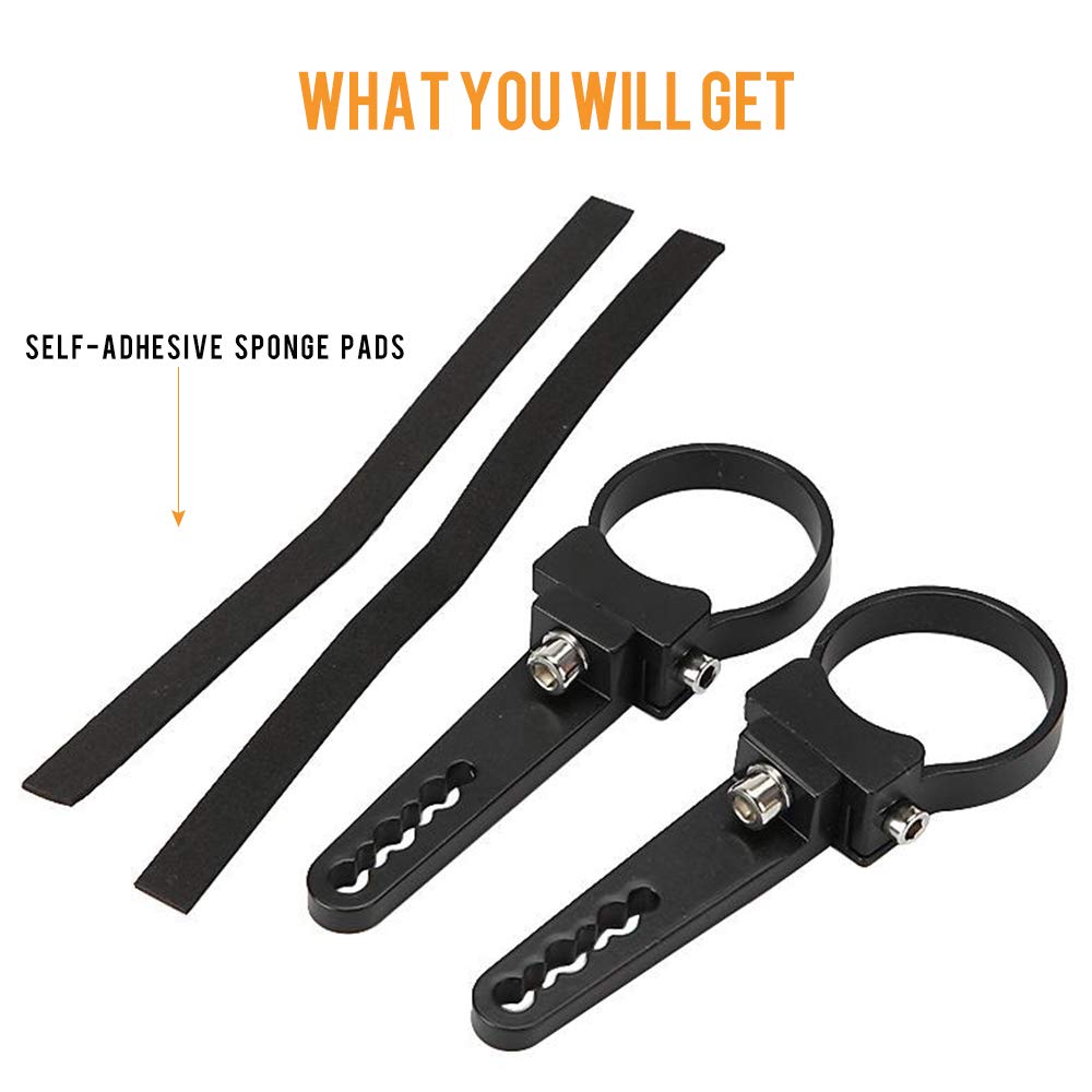 Auxbeam Light Bar Mounting Bracket Kit 2 Inch Bull Bar Roll Cage Clamps Mount Clamps Universal Holder Kits For Led Hid Light Bar