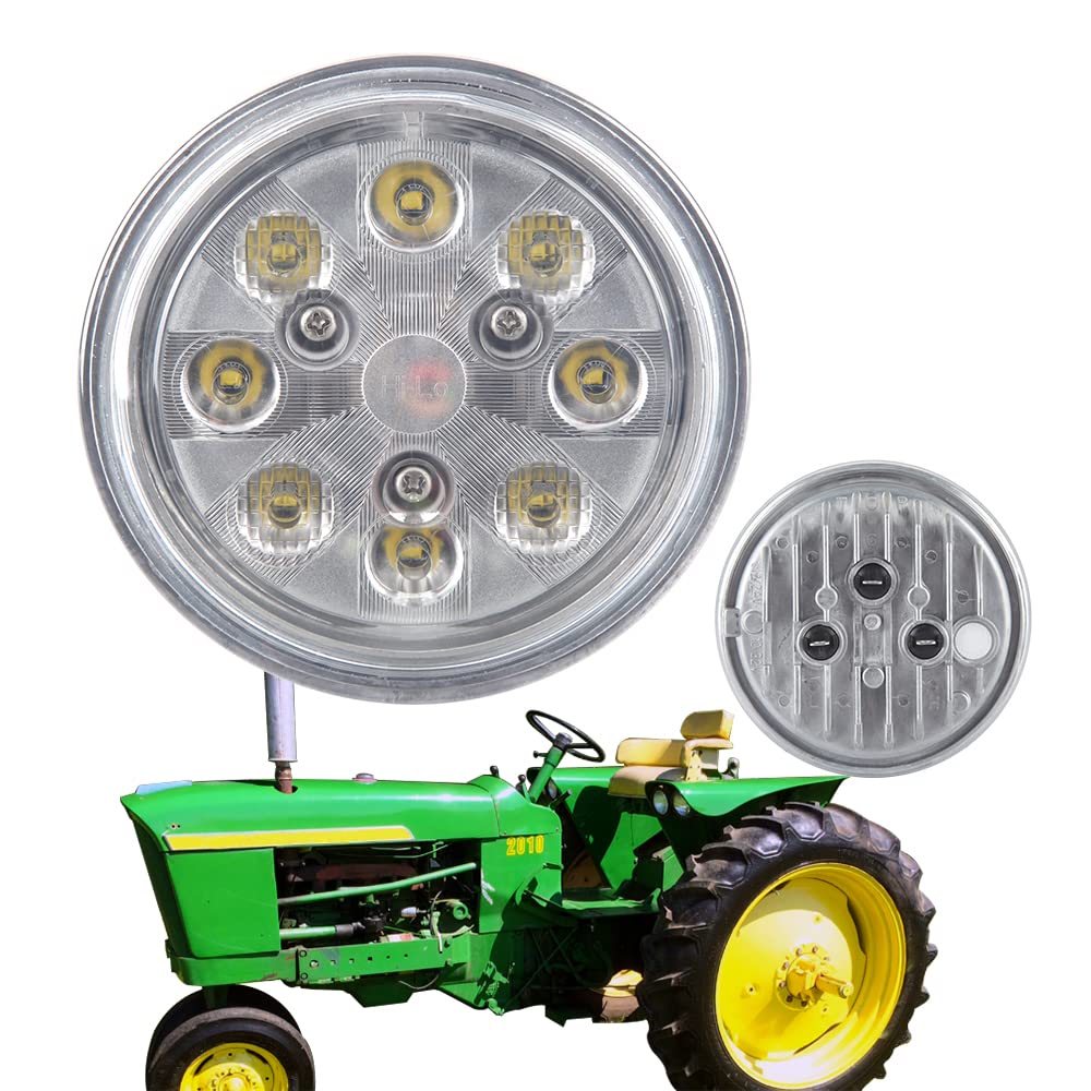 Agp.1978 Par36 24W Led Sealed Hi-Lo Led Work Light Tractor Led Bulb Re25126 Compatible With Tractor John Deere 9200 Re Ar48723, Ar85263,Ar85264,Ar93335,Re10962,Re10963,Re19081,Re19082,Re25126