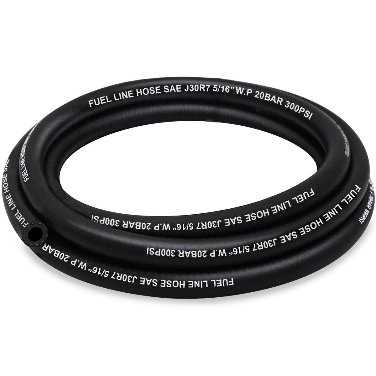 HOUSUN Fuel Line 5/16 Inch ID, Fuel Hose 10FT 300PSI High-Pressure, J30R7 Fuel Line Hose NBR for Automotive Fuel Systems Engines