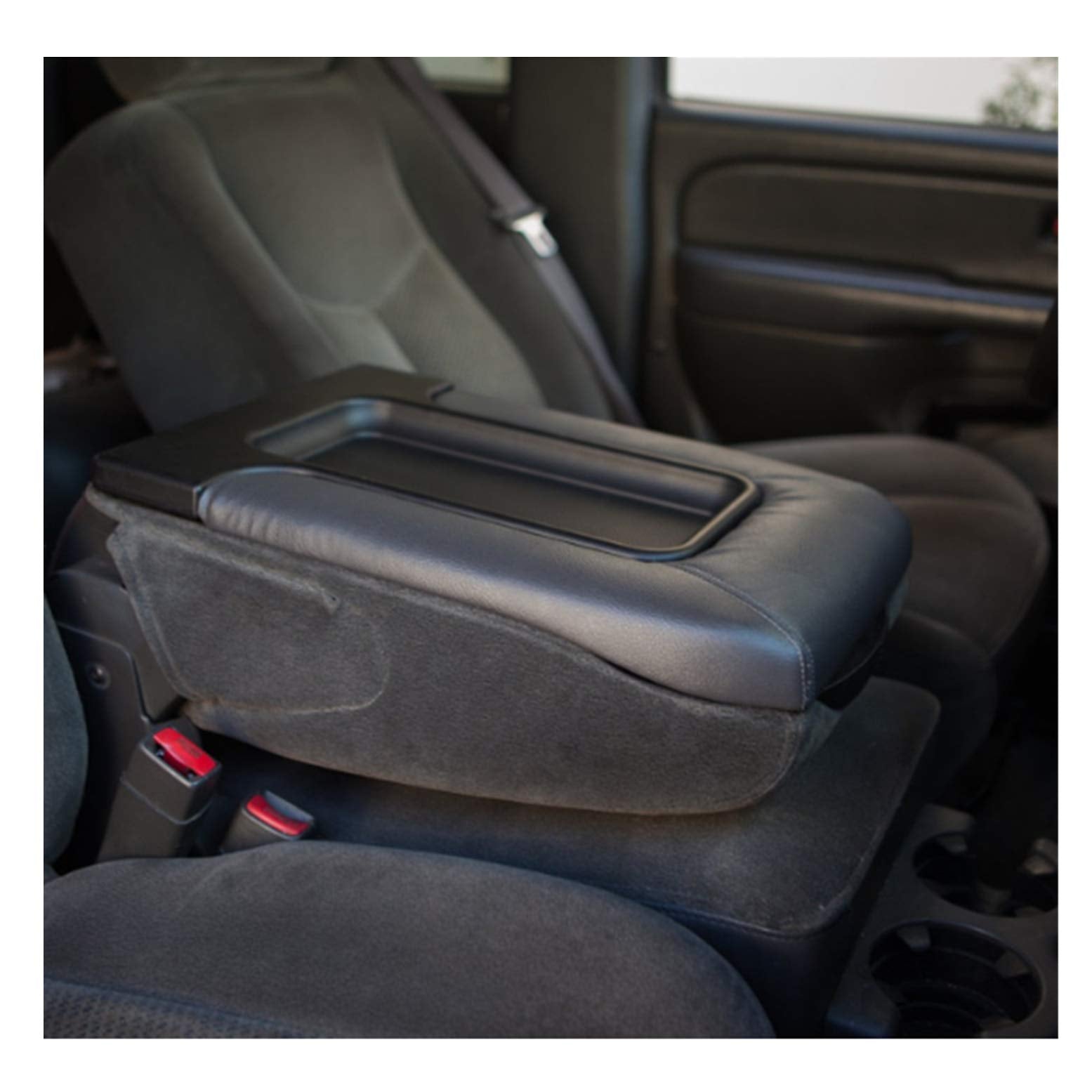 Ezzy Auto Dark Gray Center Console Lid Armrest Kit For Chevy Silverado 1500 Chevrolet Avalanche Tahoe Gmc Sierra Yukon Cadillac Escalade 2000-2006