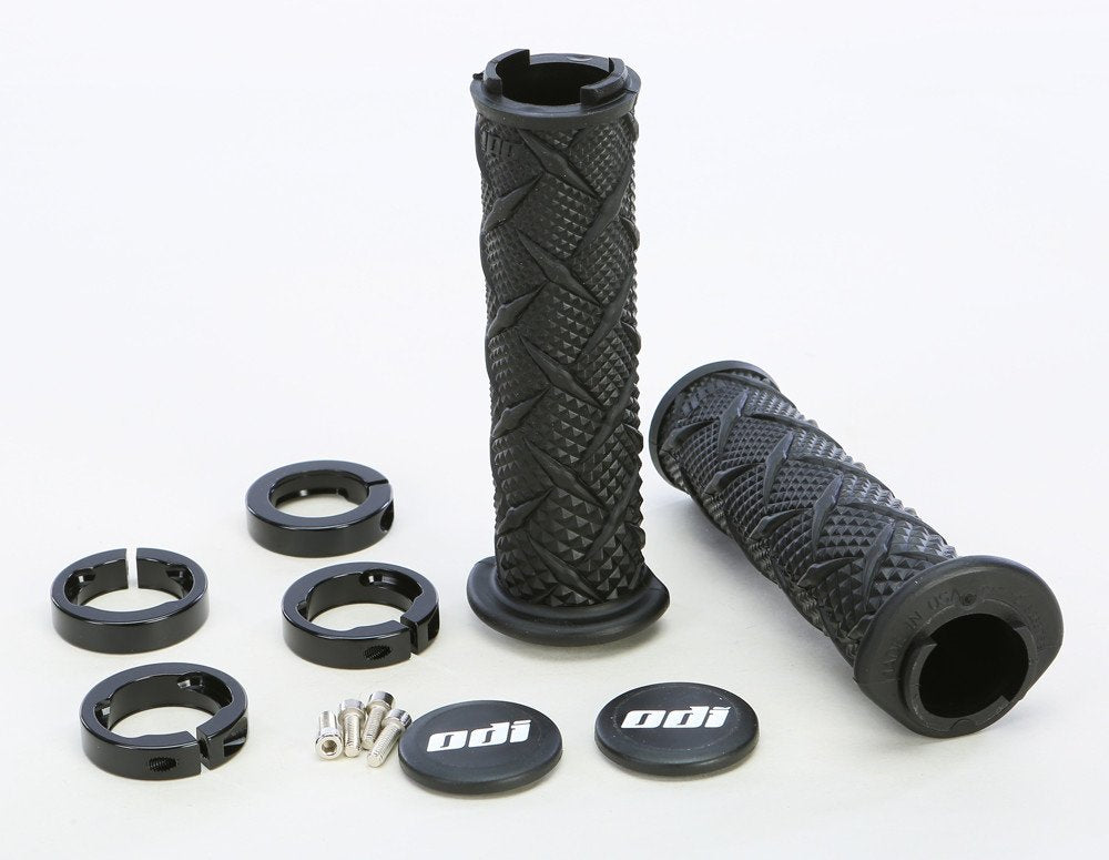 Odi Atv X-Treme Lock-On Off-Road Motorcycle Hand Grips - Black/Black/One Size
