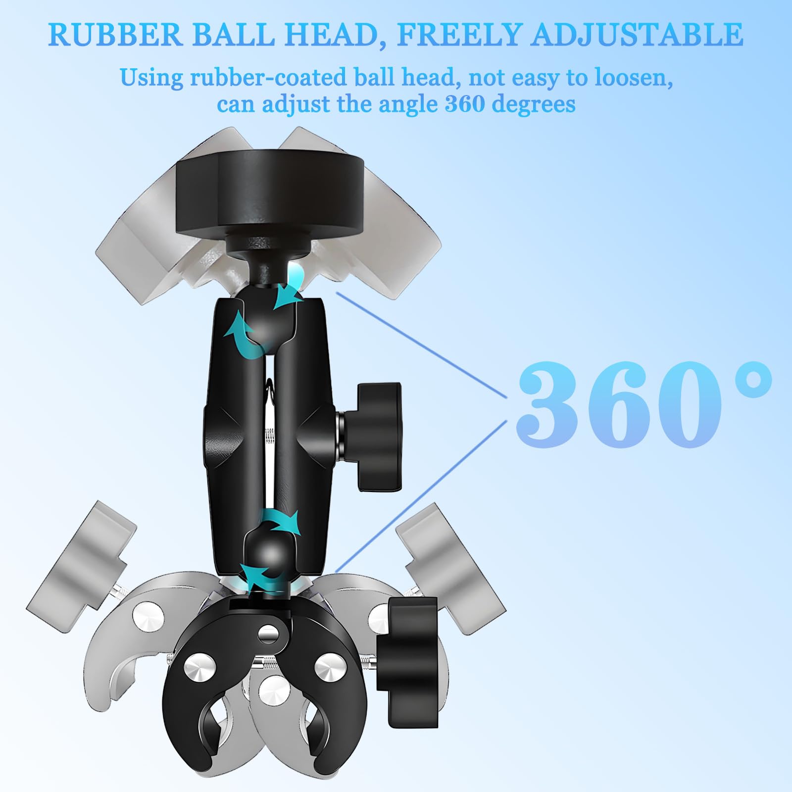 Starlink Mini Pole Mount for RV Pole Roof Rack Ladder Yacht Camper, Universal Adjustable Angle Clamp Mount for Starlink Mini, St